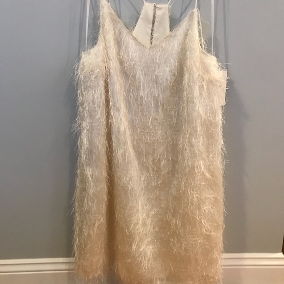 Halston Fringe Slip Dress - Picture 2 of 2